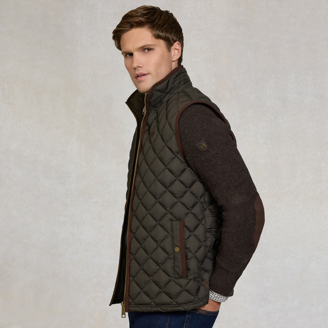 Holland Cooper Mens Country Quilted Gilet