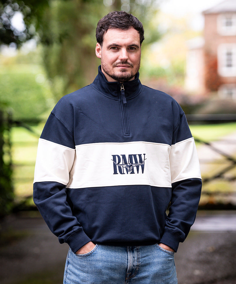 Man wearing RMW Sweatshirt