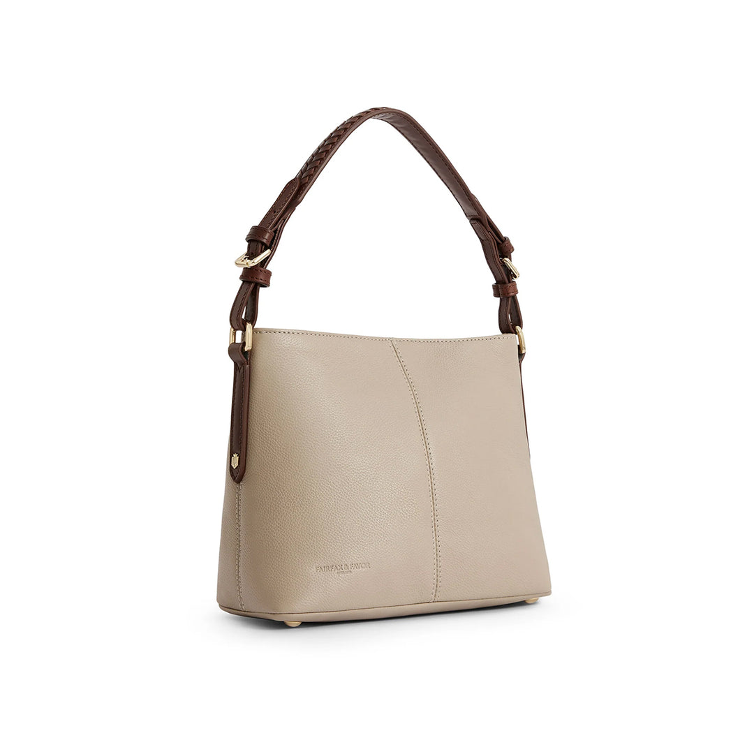 Fairfax & Favor Ladies Limited Edition Stone Leather Mini Tetbury Handbag