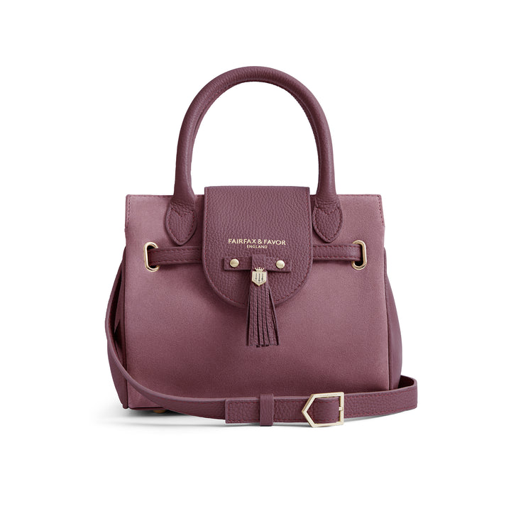Fairfax & Favor Limited Edition Heather Suede Mini Windsor Handbag
