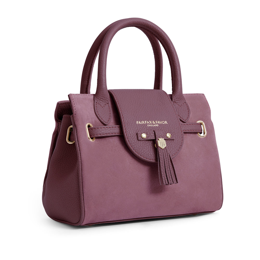 Fairfax & Favor Limited Edition Heather Suede Mini Windsor Handbag