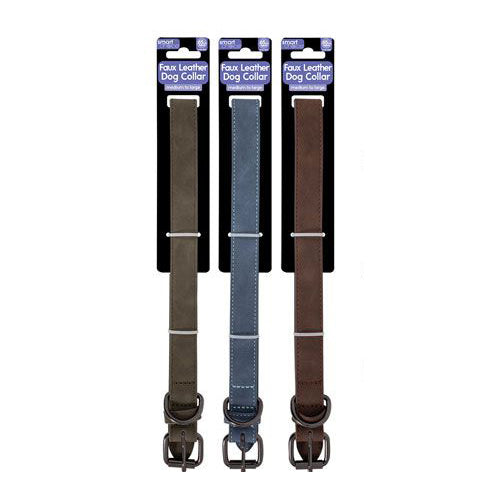 Smart Choice Faux Leather Dog Collar