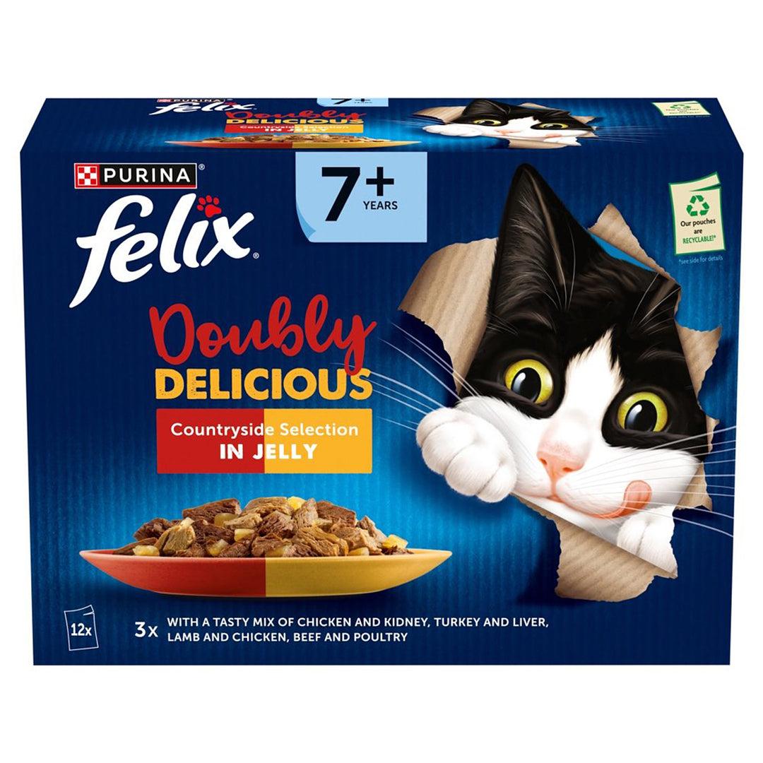 Felix Pouch AGAIL Double Delicious 7+ Meat 12x85g