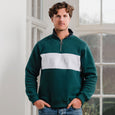 The Beaumont & Bear Unisex Cliff Road Quarter Zip Sweatshirt in Navy#Navy
