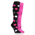 Platinum Ladies Mediumweight Spotty Socks - Beverley