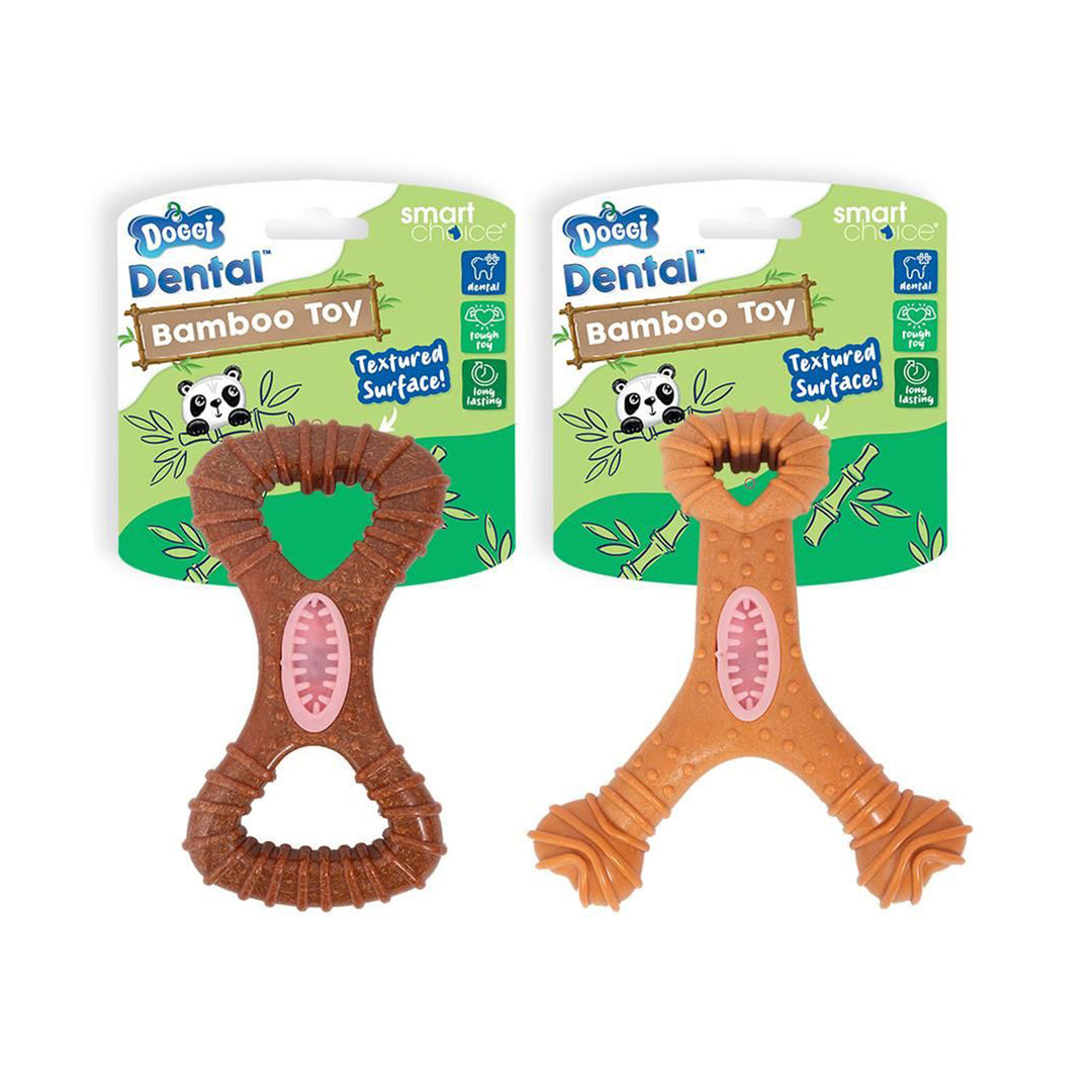 Smart Choice Dental Bamboo & Rubber Dog Toy