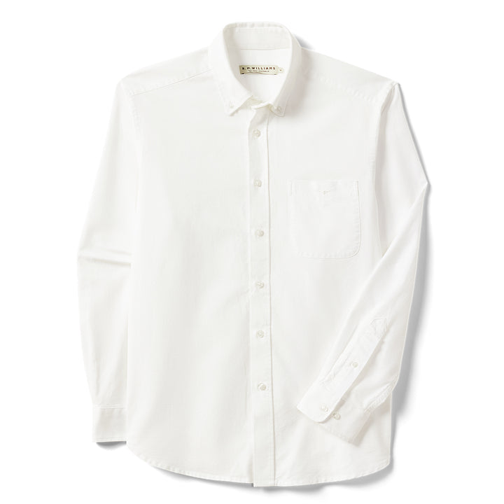 R M Williams Mens Regular Oxford Stripe Shirt