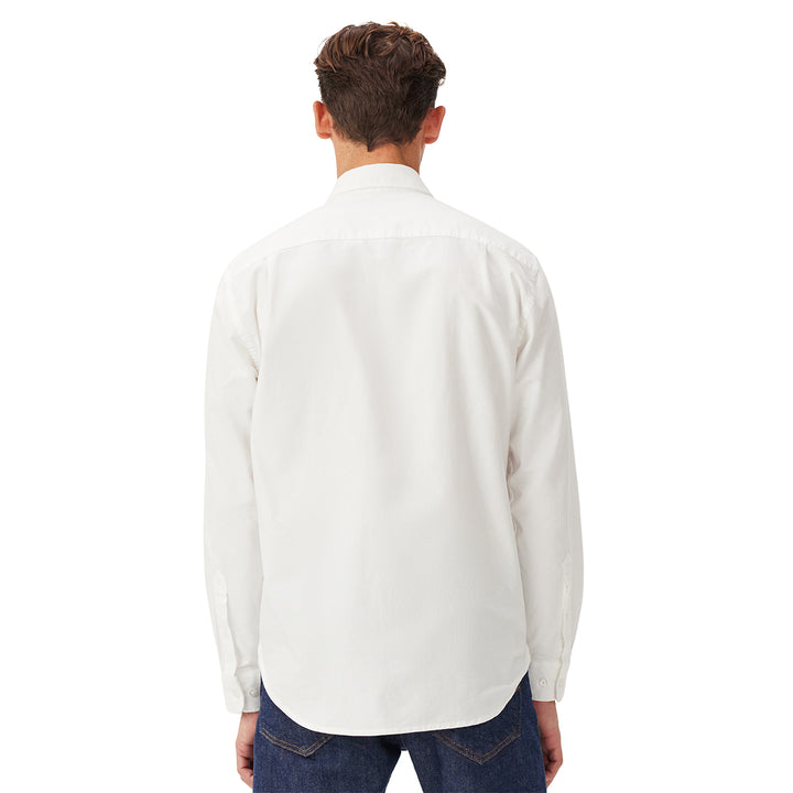 R M Williams Mens Regular Oxford Stripe Shirt
