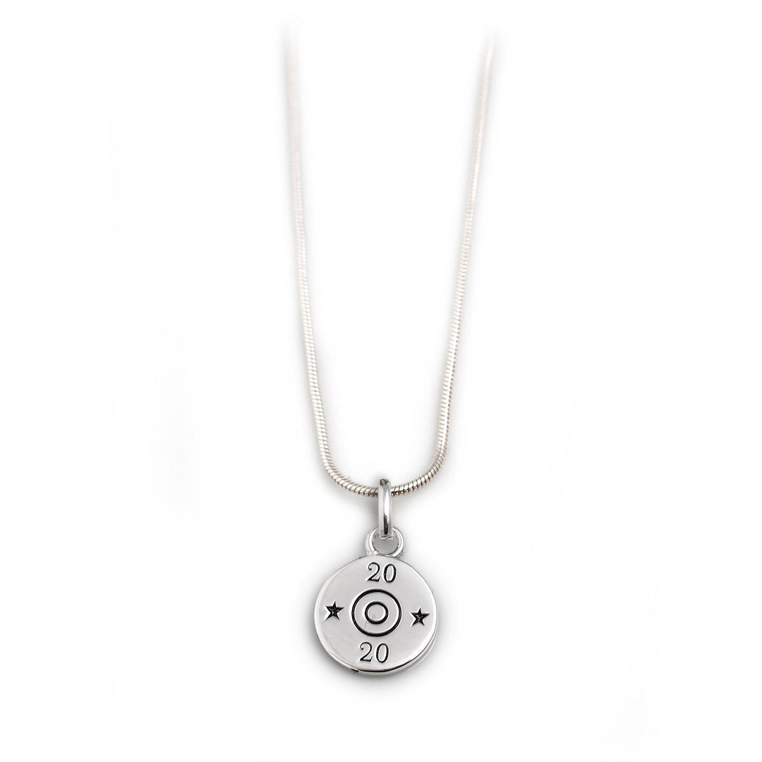 Hiho Silver Exclusive Sterling Silver 20 Bore Shotgun Cartridge Necklace