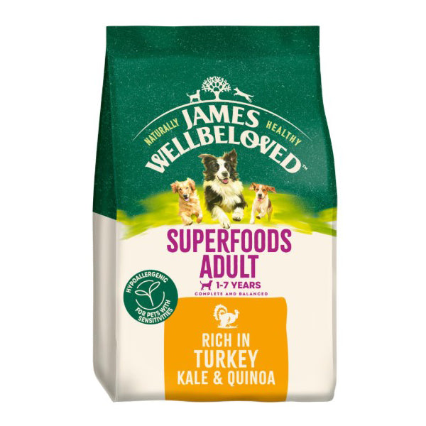 James Wellbeloved Adult Turkey & Kale Superfood Dry Dog Food