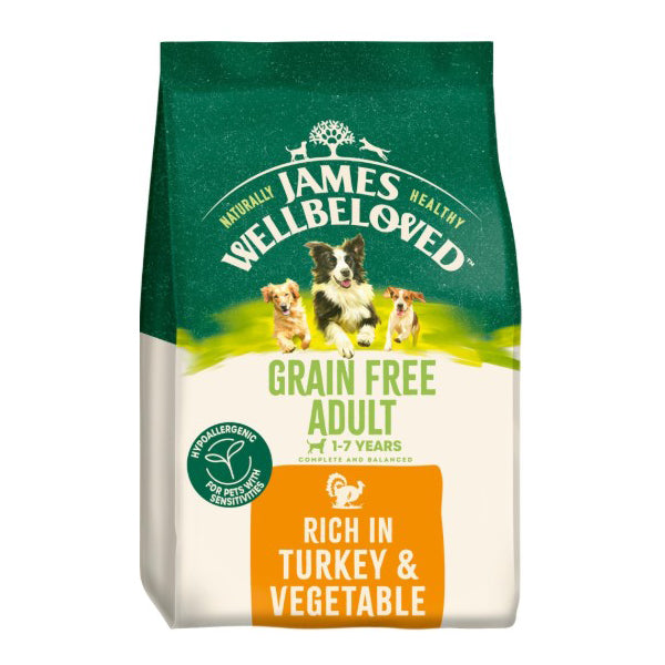 James Wellbeloved Adult Turkey & Veg Grain Free Dry Dog Food