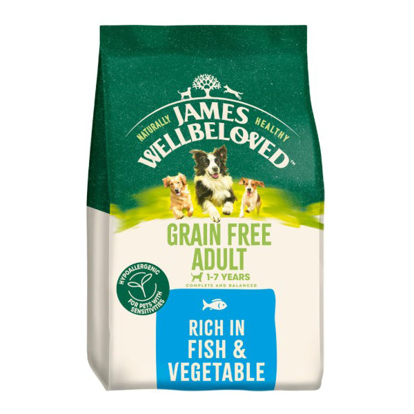 James Wellbeloved Adult Fish & Veg Grain Free Dry Dog Food