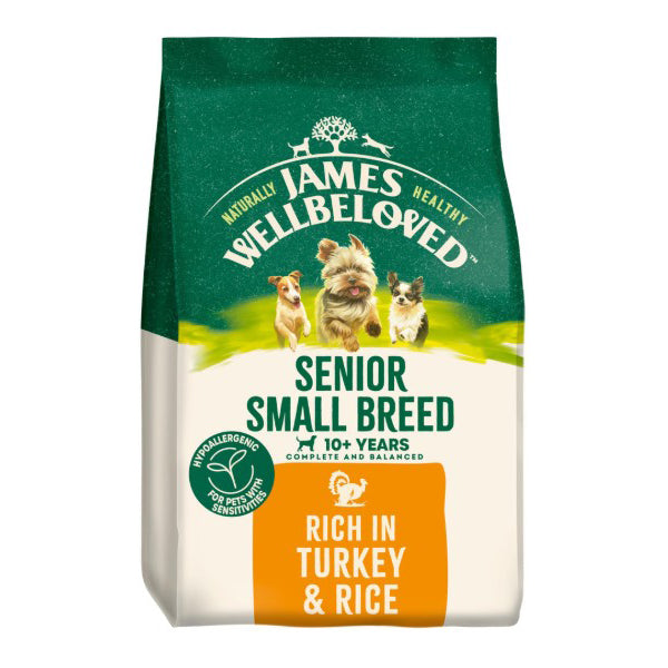 James Wellbeloved Senior Small Breed Turkey & Rice Dry Dog Food