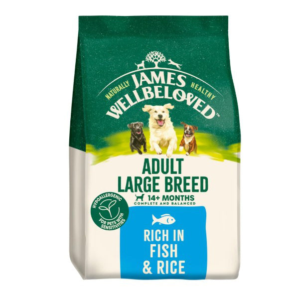 James Wellbeloved Adult Large Breed Fish & Rice Dry Dog Food