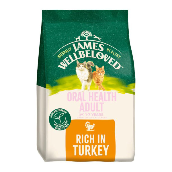James Wellbeloved Adult Turkey Oral Health Dry Cat Food