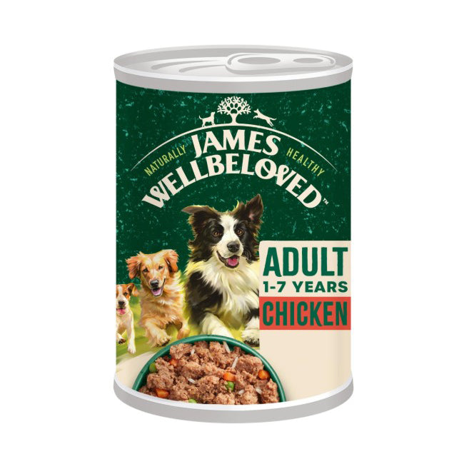 James Wellbeloved Adult Chicken, Turkey & Lamb Wet Dog Food Tin