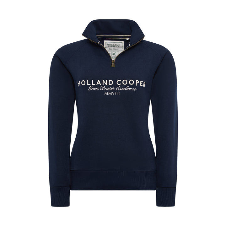Holland Cooper Ladies Sporting Goods Zip Henley