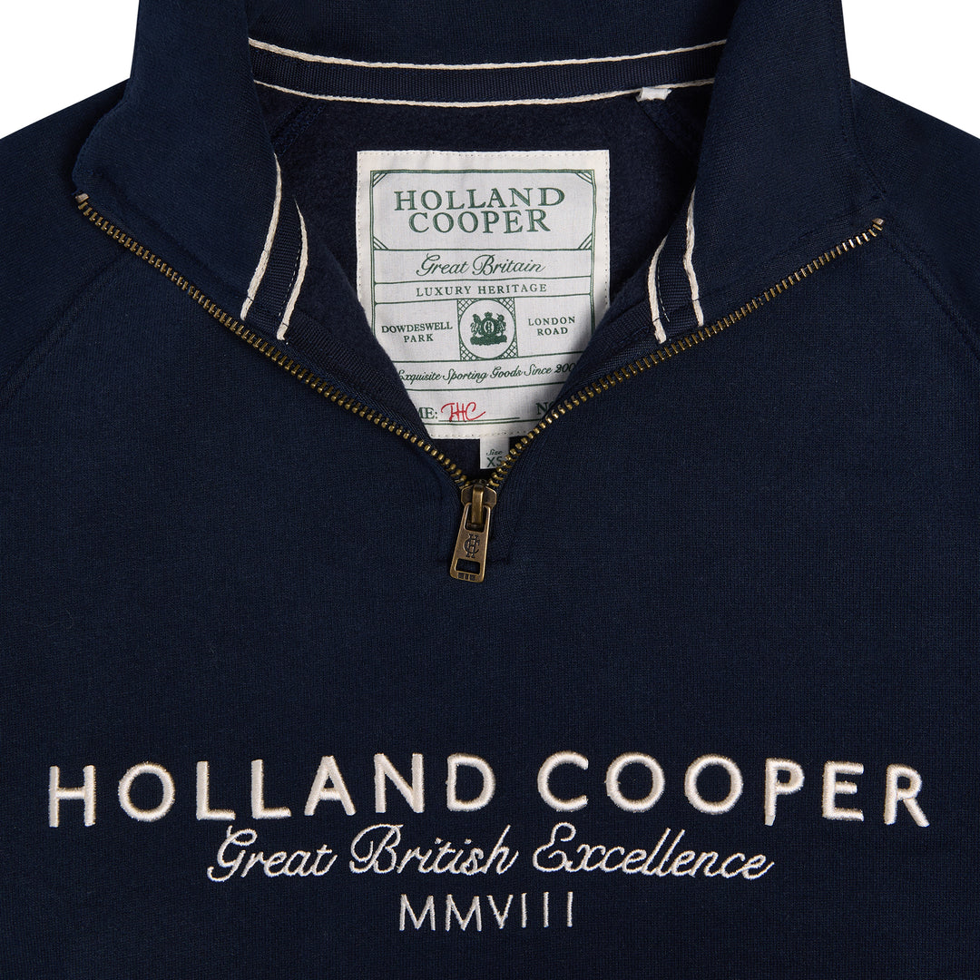 Holland Cooper Ladies Sporting Goods Zip Henley