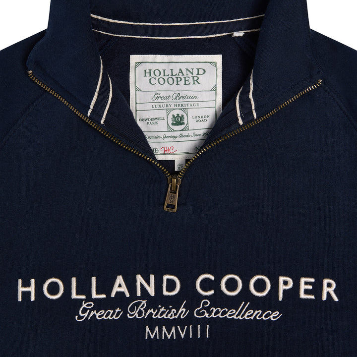 Holland Cooper Ladies Sporting Goods Zip Henley