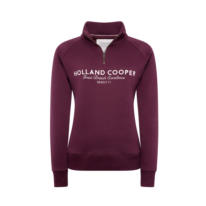 Holland Cooper Ladies Sporting Goods Zip Henley