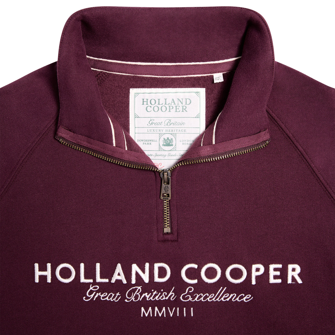 Holland Cooper Ladies Sporting Goods Zip Henley