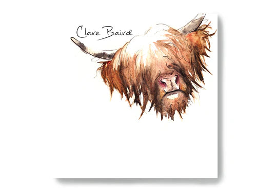 Clare Baird Highland Cow Sticky Notes
