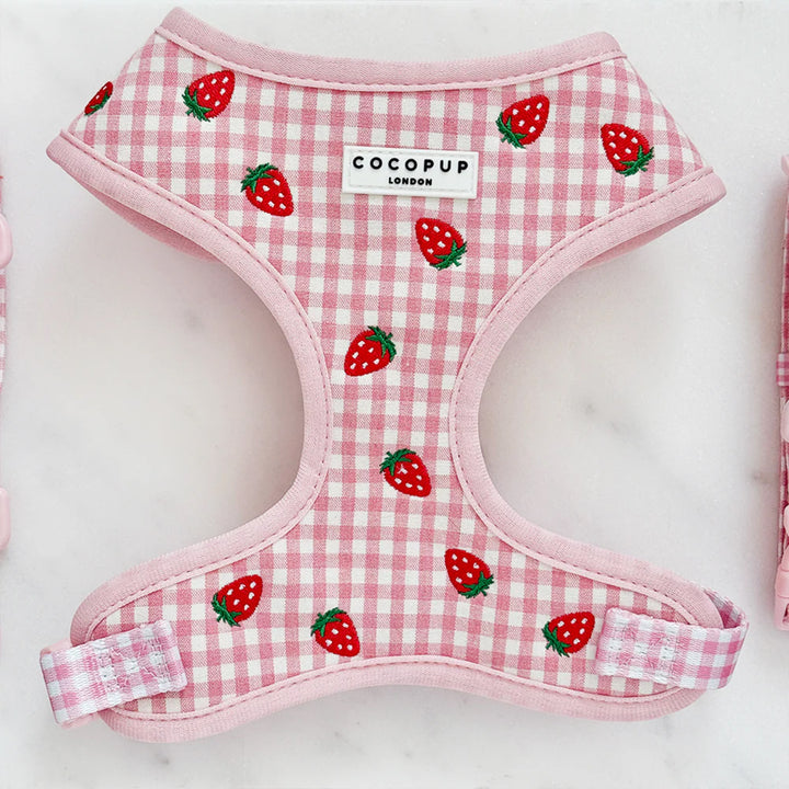 Cocopup Dog Strawberry Picnic Pup Harness