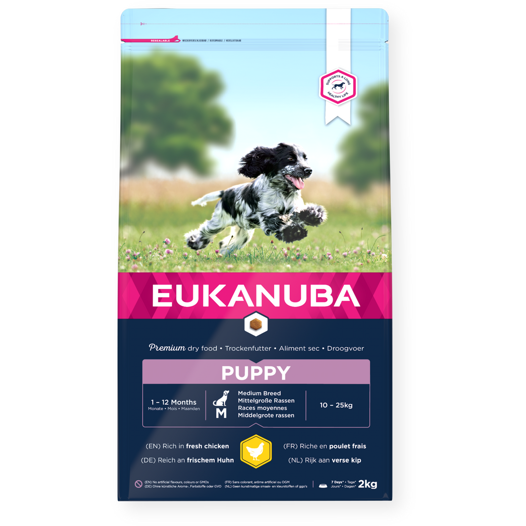 Eukanuba Puppy Medium Breed Dog Food with Chicken