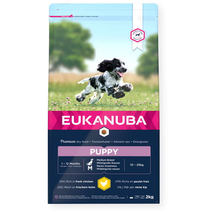 Eukanuba Puppy Medium Breed Dog Food with Chicken