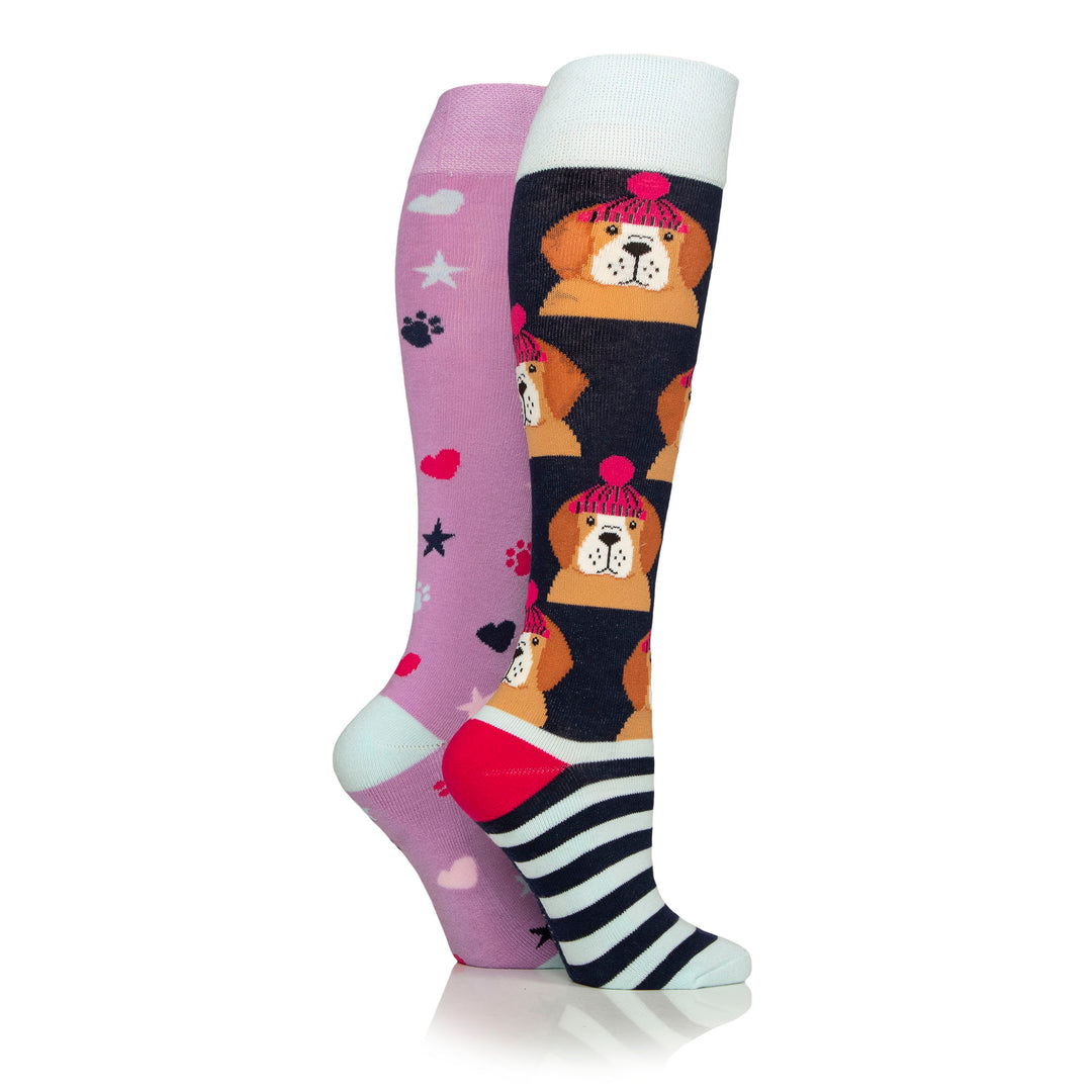 Platinum Junior Wild Feet Knee High Socks - 2 Pack