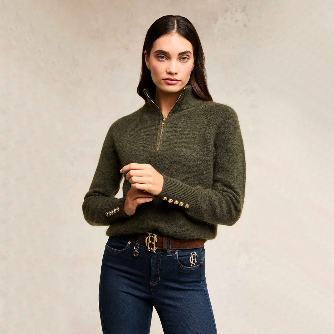Holland Cooper Ladies Tori Half Zip Knit