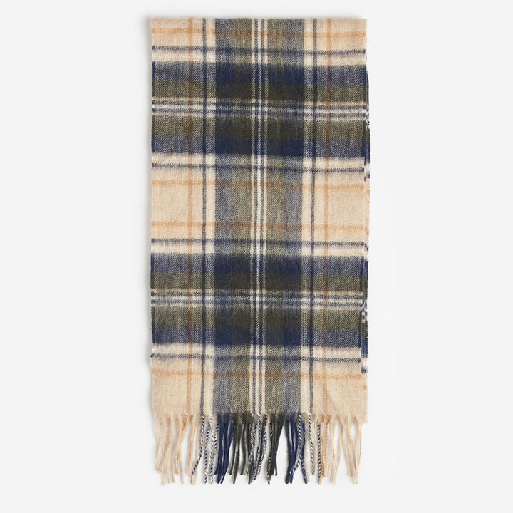 Barbour Beige Check Tartan Scarf