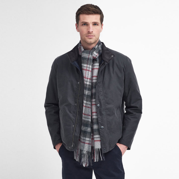 Barbour Blue Check Tartan Scarf