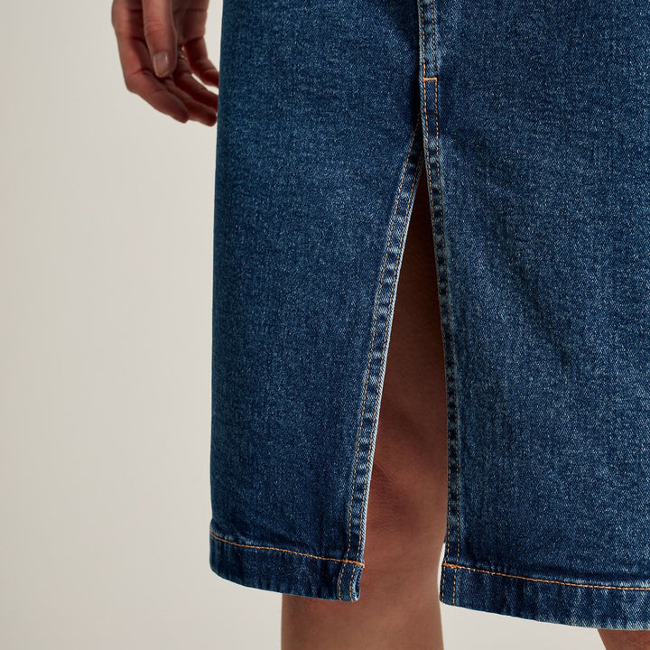 Joules Ladies Taylor Split Denim Skirt