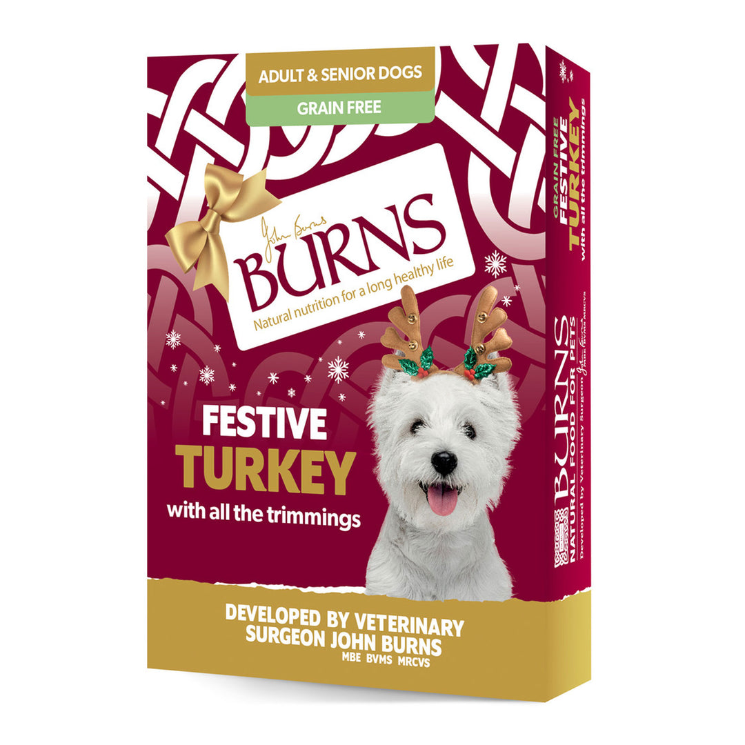 Burns Christmas Dog Tray Turkey 395g 395g