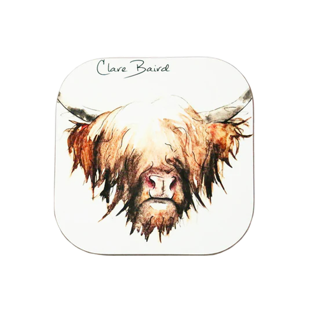 Clare Baird Highland Cow Coaster