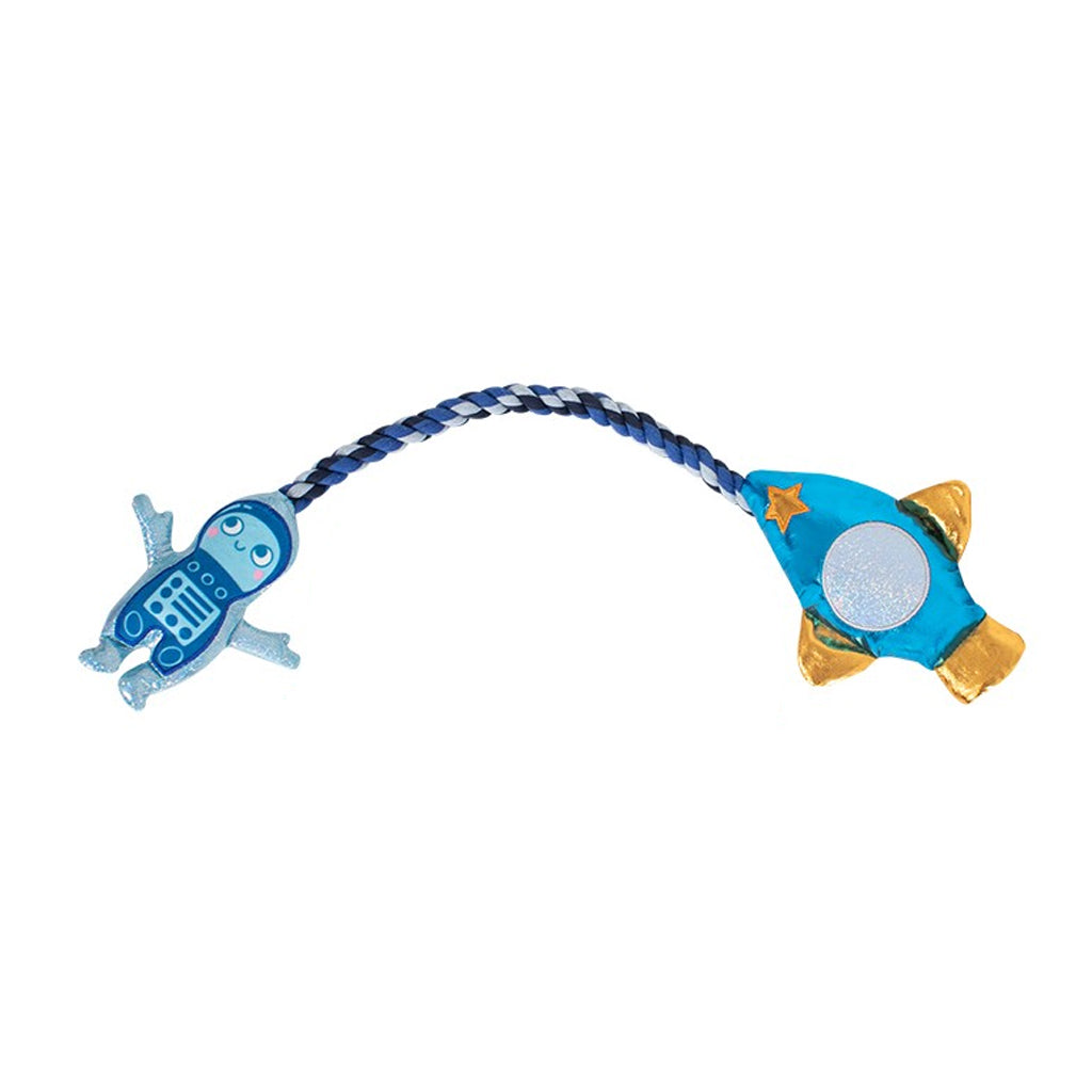 Smart Choice Squeaky Rope Rocket Dog Toy