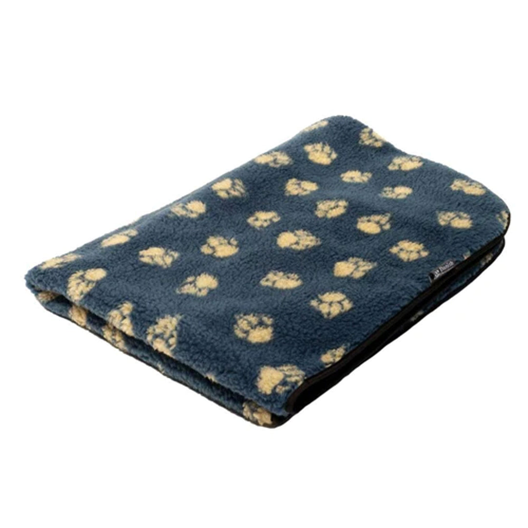 The Danish Design Fleece Harbour Paw Blanket in Brown Print#Brown Print