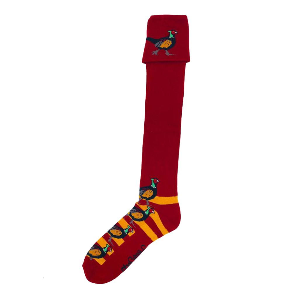 Red/Gold Striped Socks