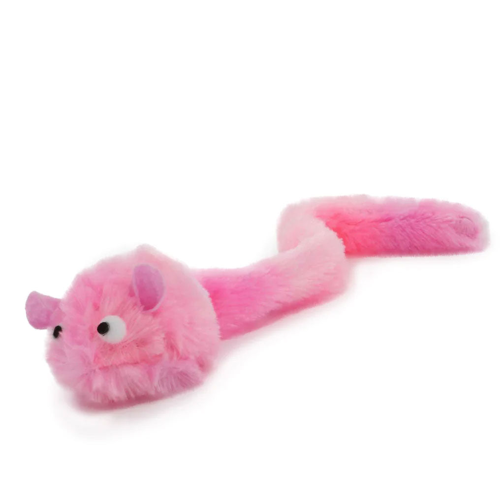 Ancol Pink Fluffy Mouse Cat Toy