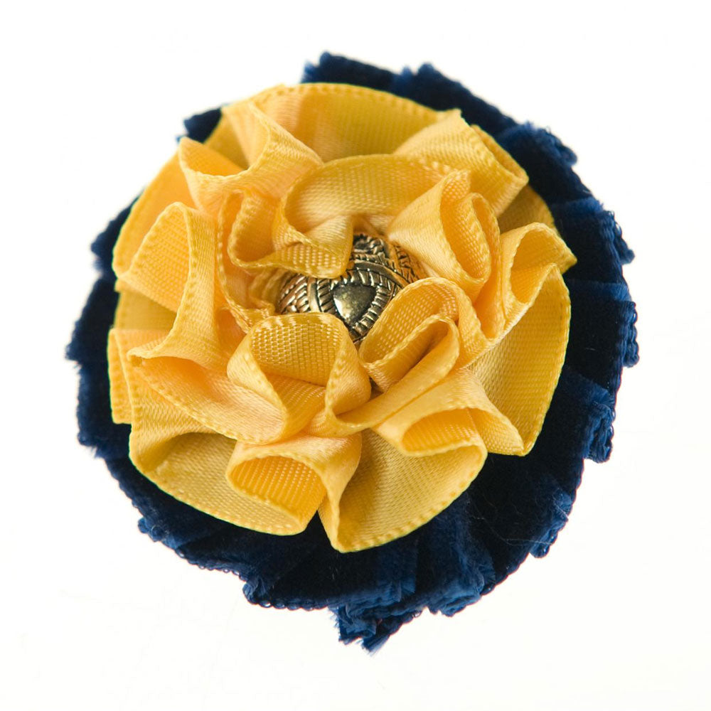 The ShowQuest Newport Buttonhole in Navy#Navy