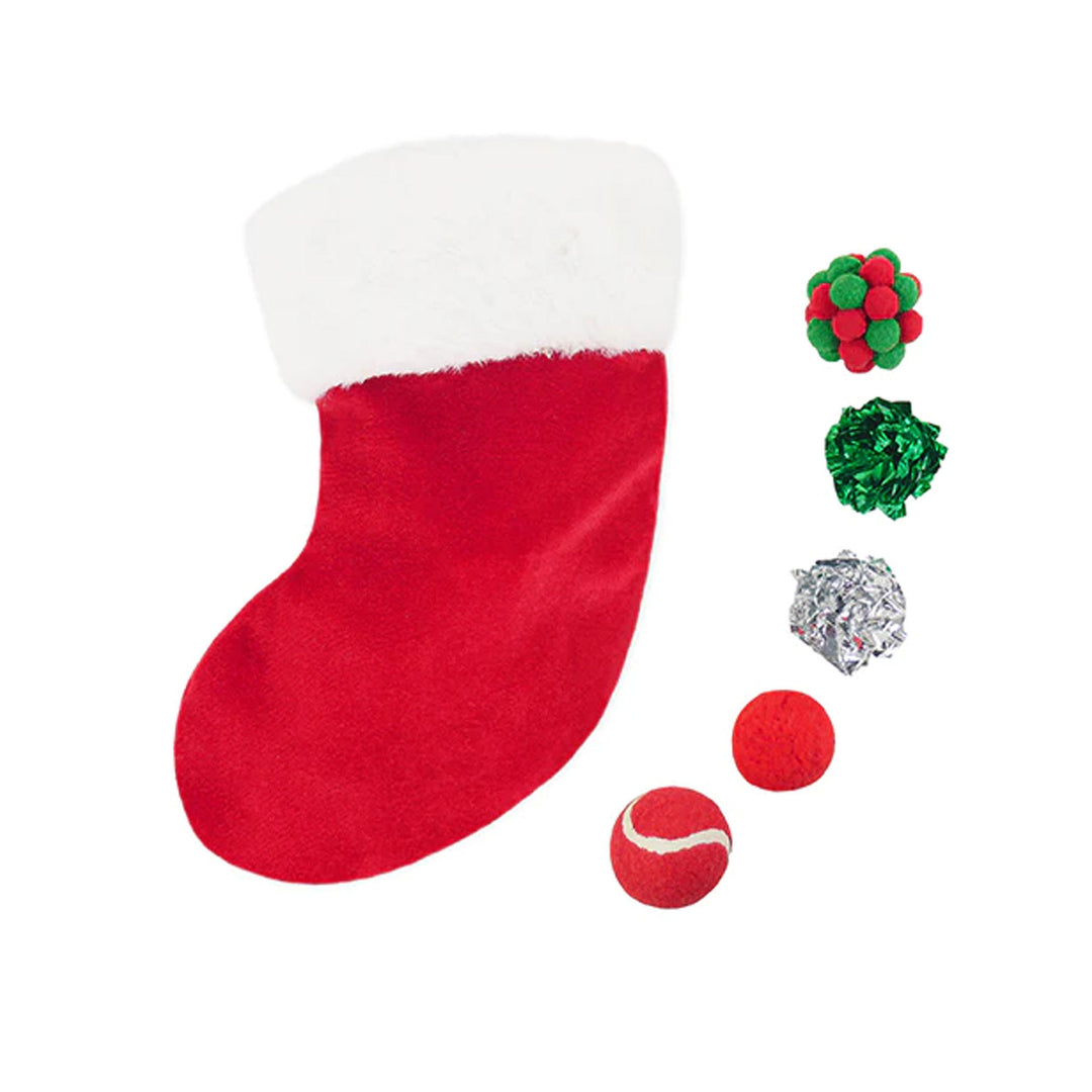 Rosewood Xmas Cat Christmas Toy Stocking