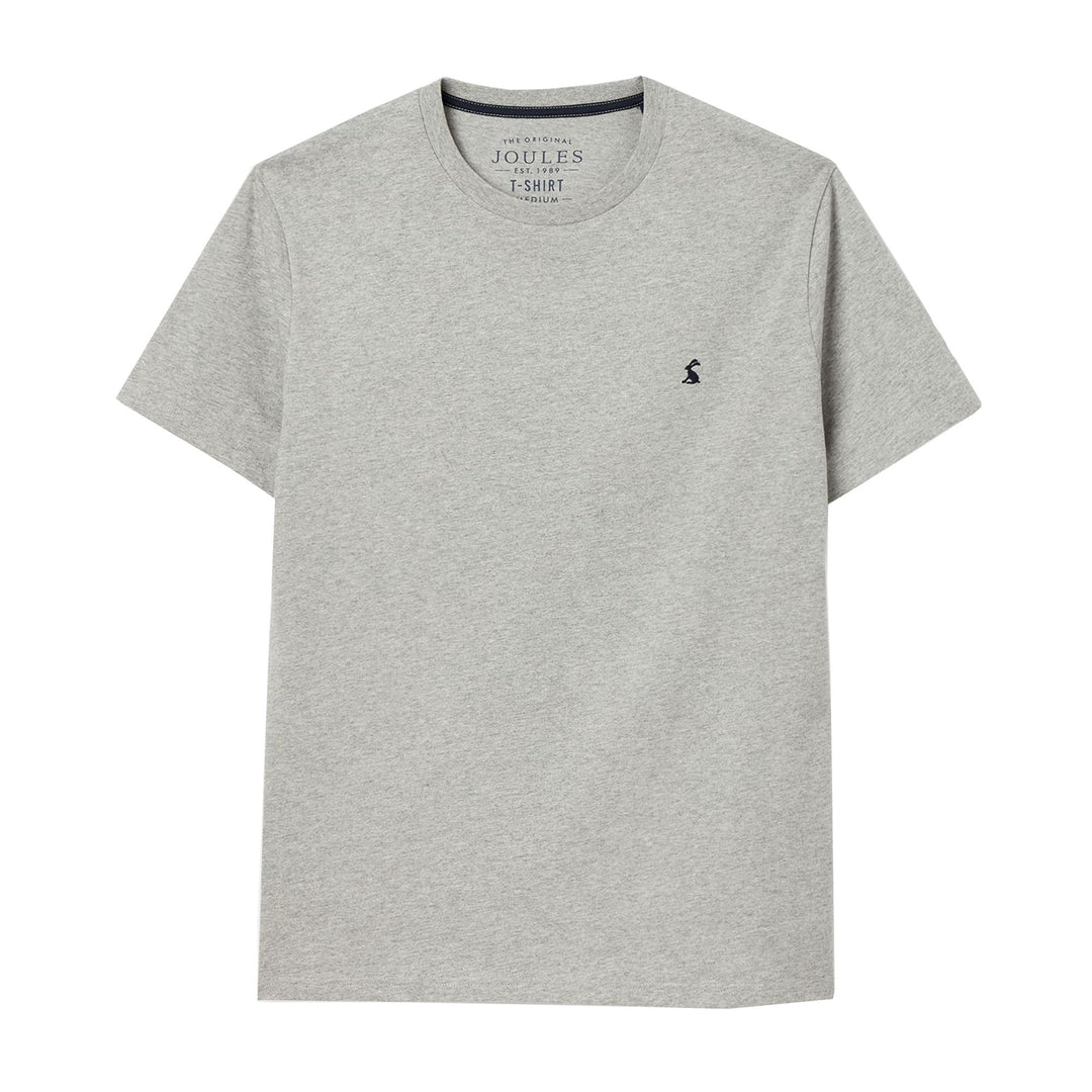 The Joules Mens Denton Plain Tee in Dark Grey#Dark Grey