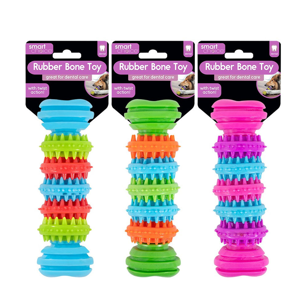 Smart Choice Cog Rubber Bone Dog Toy