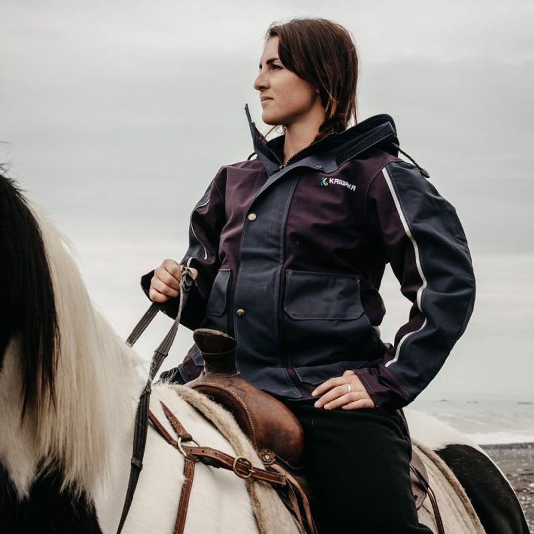 The Kaiwaka Ladies Stormforce Winter Jacket in Navy#Navy
