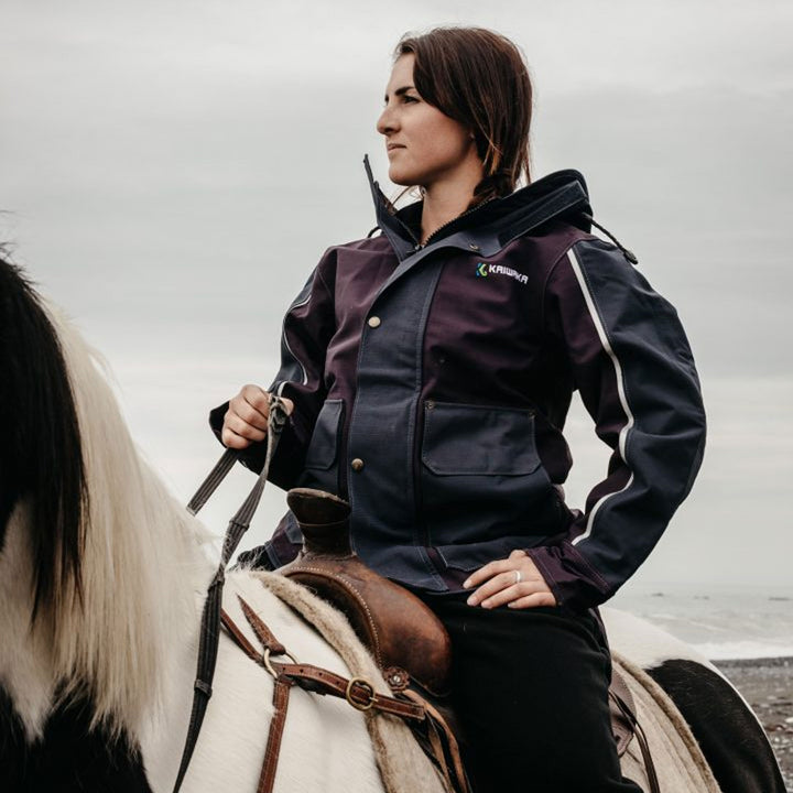 The Kaiwaka Ladies Stormforce Winter Jacket in Navy#Navy