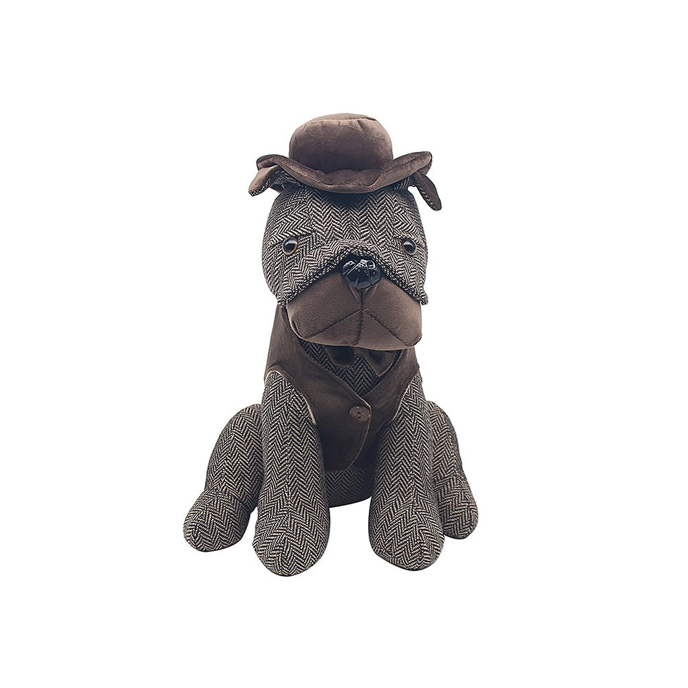 Herringbone Doorstop Dog