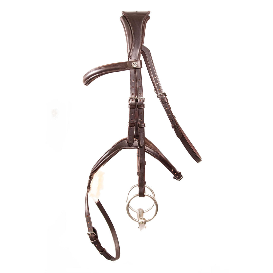 Henry James Saddlery Sheepskin Grackle Bridle
