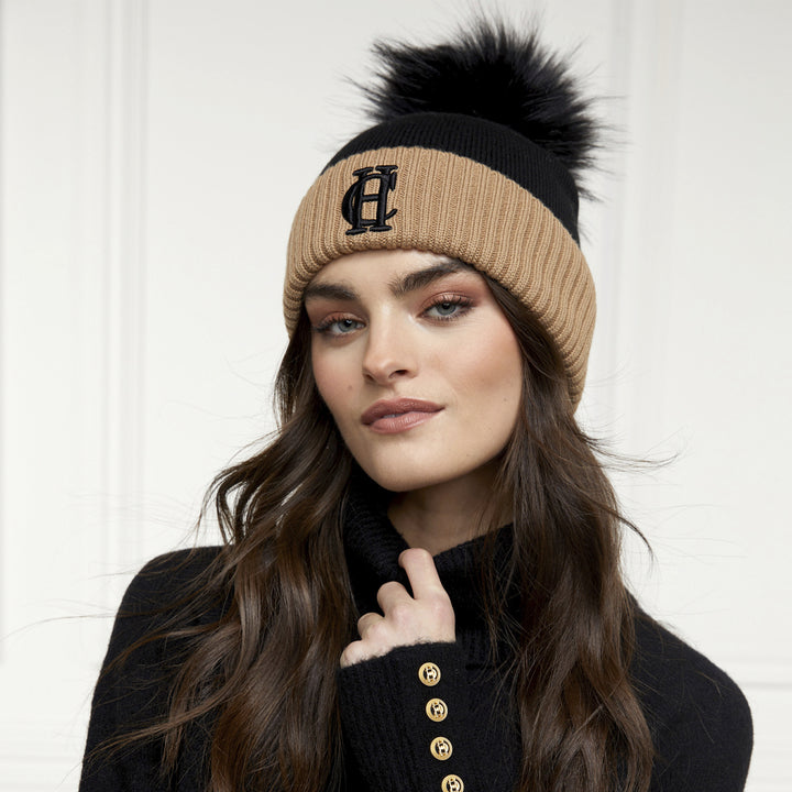 Holland Cooper Ladies Chelsea Merino Bobble Hat