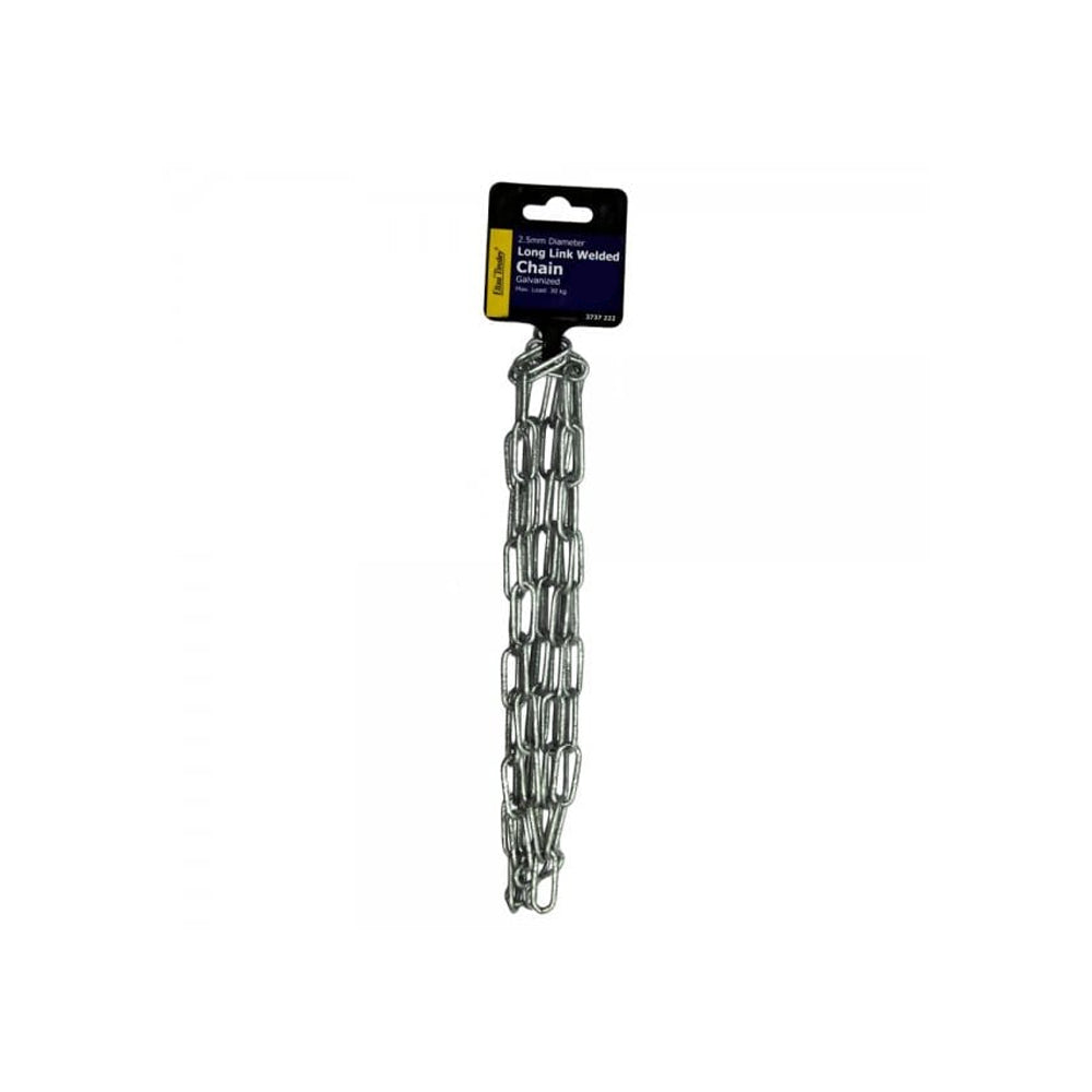 Eliza Tinsley 3mm Galvanised Medium Link Chain 1m